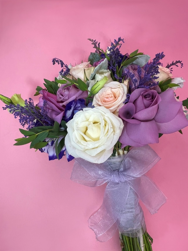 Ramo en tonos lilas