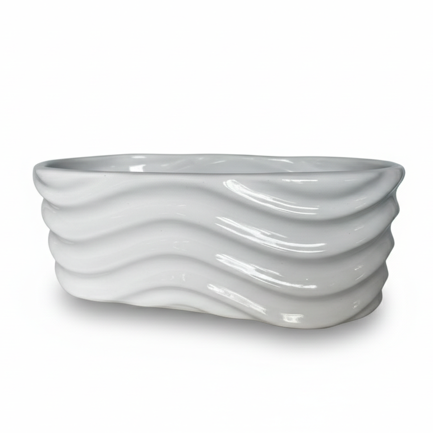Ceramica Jardinera olas